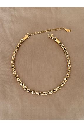 خلخال جواهر زرد زنانه استیل (فولاد) emy by emel luxury silver jewelry - کد 706623596