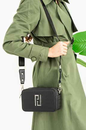 کیف دوشی مشکی زنانه چرم مصنوعی Just Polo - کد 707022340