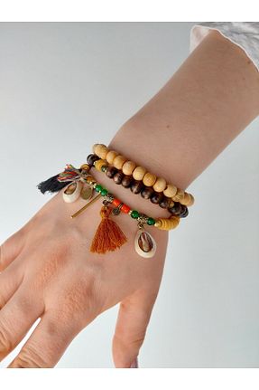دستبند جواهر رنگی زنانه برنجی embaaksesuar - کد 235547640