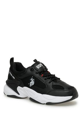 کفش کژوال مشکی زنانه چرم خالص U.S. Polo Assn. - کد 706740119