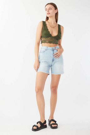 شلوارک و برمودا سرمه ای زنانه اسلیم فیت BANNY JEANS - کد 313607266