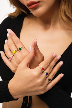 انگشتر طلا زرد زنانه 14 عیار LİLAK KUYUMCULUK - کد 706262109