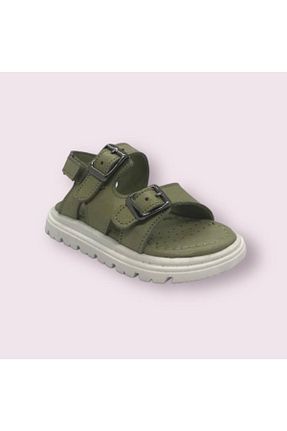 صندل سبز بچه گانه پاشنه تخت Seon Sandals - کد 706341569