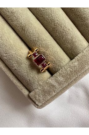 انگشتر جواهر صورتی زنانه زیرکن ringbox - کد 706482400