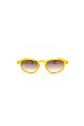 عینک آفتابی نارنجی زنانه 50 UV400 پلاستیک سایه روشن هندسی کد 707414717