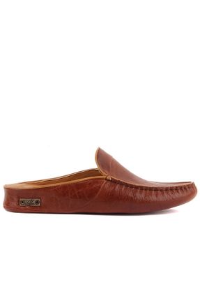 دمپائی خانگی قهوه ای مردانه چرم خالص Sail Lakers - کد 461631619