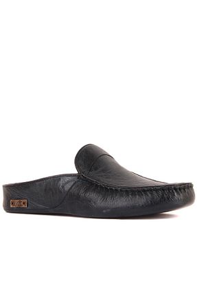 دمپائی خانگی آبی مردانه چرم خالص Sail Lakers - کد 461554271