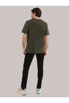 تی شرت سبز مردانه رگولار یقه گرد تکی کد 670382395