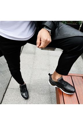 کفش کژوال مشکی مردانه پاشنه کوتاه ( 4 - 1 cm ) پاشنه ساده کد 708602675