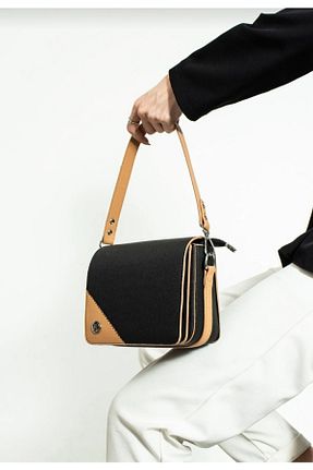 کیف دوشی مشکی زنانه چرم مصنوعی Just Polo - کد 709055018