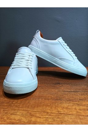 کفش کژوال سفید مردانه پاشنه کوتاه ( 4 - 1 cm ) پاشنه ساده کد 709464057