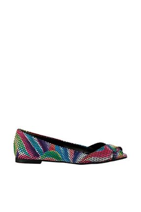 صندل سفید زنانه پاشنه تخت Fox Shoes - کد 408541