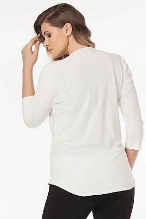 بلوز سایز بزرگ طلائی زنانه سایز بزرگ Laranor - کد 4322638
