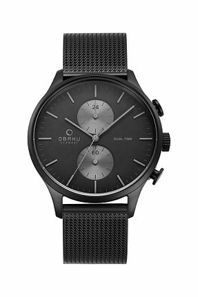 ساعت مچی مشکی مردانه استل (فولاد) Obaku - کد 4945356