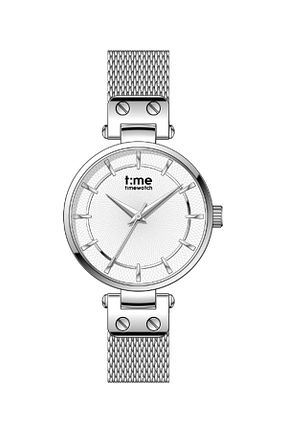 ساعت مچی سفید زنانه استل (فولاد) Timewatch - کد 4402788