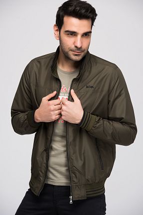کاپشن خاکی مردانه Lee Cooper - کد 2978428
