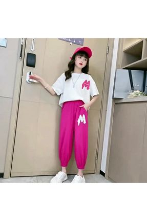 ست گرمکن سفید بچه گانه %100 پنبه KİDS FACE - کد 709038723