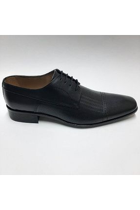 کفش کلاسیک مشکی مردانه چرم خالص Pabuç - کد 709260927