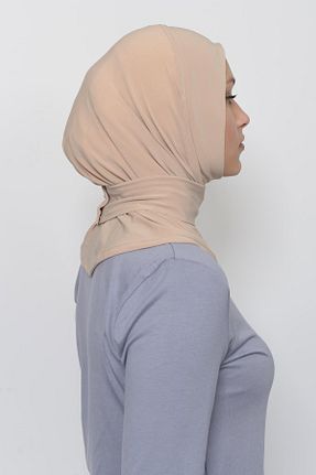 روسری بژ پلی استر Altobeh - کد 708304303