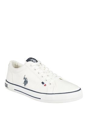 کفش اسنیکر سفید مردانه بند دار U.S. Polo Assn. - کد 709328513