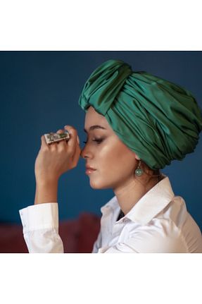 روسری سبز ساتن Bitter Colors - کد 410903424