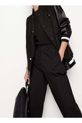 شلوار مشکی زنانه فاق بلند Armani Exchange - کد 710937015