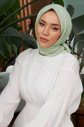 روسری سبز پلی استر Silk Home - کد 455143653