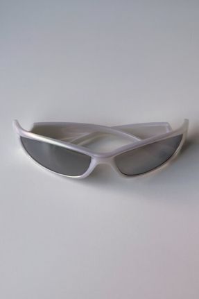 عینک آفتابی طوسی زنانه 50 UV400 آینه ای بیضی کد 710406966