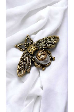 سنجاق سینه طوسی زنانه فلزی Şentürk aksesuar - کد 711473891