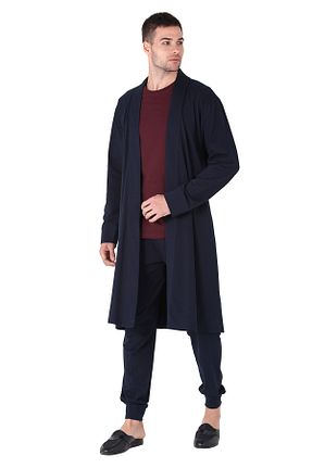 ربدوشام سرمه ای مردانه %100 پنبه Damat - کد 711341668