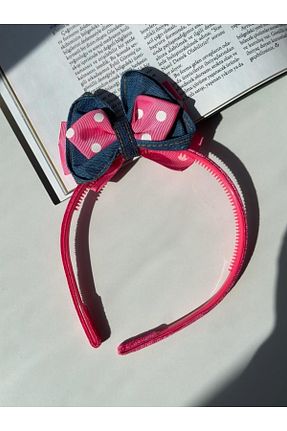 تاج صورتی بچه گانه مخمل kalben accessories - کد 711738755