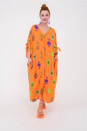 لباس نارنجی زنانه بافتنی ZTO - کد 711108930