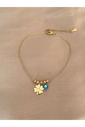 خلخال جواهر زرد زنانه استیل (فولاد) emy by emel luxury silver jewelry - کد 711137718