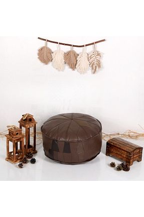 پوف و نیمکت طوسی 60 x 38 Ottoman Pouffe - کد 711550507