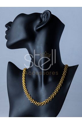 گردنبند استیل ( فولاد ) طلائی زنانه استیل (فولاد) DeMMeN - کد 711640205