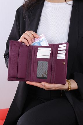 کیف پول بنفش زنانه ابعاد بزرگ Grande - کد 711574284