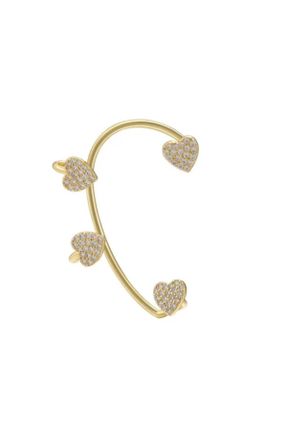 گوشواره غضروفی جواهرات طلائی زنانه پوشش لاکی کد 712513374