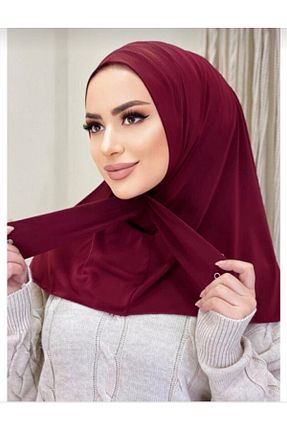 روسری زرشکی 90 x 90 AHRAR tesettür - کد 712729069