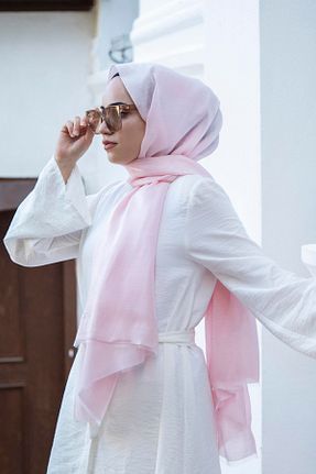شال صورتی زنانه پلی استر ZENİPEK - کد 136649898