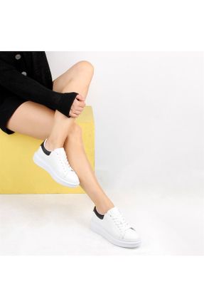 کفش کژوال سفید زنانه پاشنه کوتاه ( 4 - 1 cm ) پاشنه ساده کد 85919235