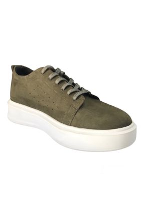 کفش کژوال سبز مردانه جیر پاشنه کوتاه ( 4 - 1 cm ) پاشنه ساده کد 713055896