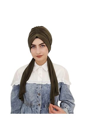 روسری خاکی ساده AHRAR tesettür - کد 713287706