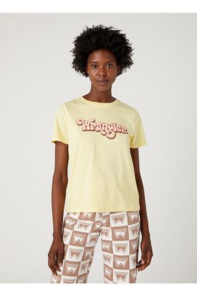 تیشرت زرد زنانه رگولار Wrangler - کد 712810667