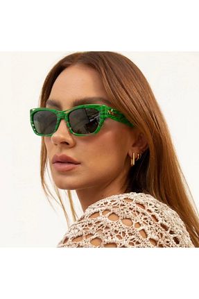 عینک آفتابی طوسی زنانه UV400 Bottega Veneta - کد 309327404