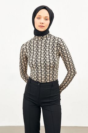 بادی حجاب بژ زنانه پنبه ای woreys - کد 712889402