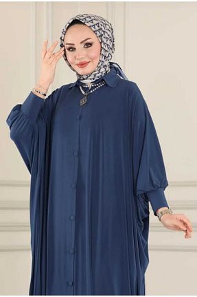 کلاه و ابایا سرمه ای زنانه بافتنی MODAMÜNASİP - کد 712994056