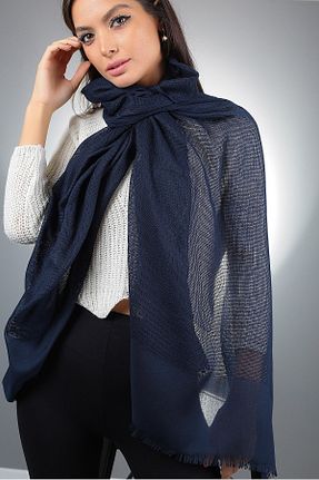 شال سرمه ای زنانه پلی استر CCS Sarar - کد 1178282