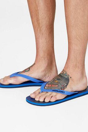 دمپائی آبی مردانه پاشنه تخت Jack & Jones - کد 3058560