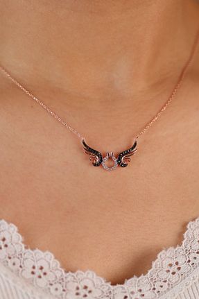 گردنبند نقره صورتی زنانه 925 عیار zivva silver - کد 712336069