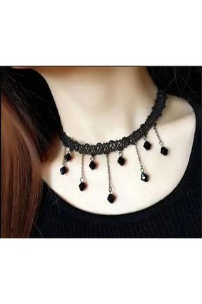 گردنبند جواهر مشکی زنانه منجق MODAMAYS - کد 712354007
